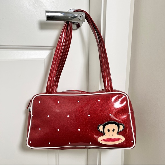 Paul Frank Handbags - Vintage Y2K Paul Frank Sparkly Red Julius The Monkey Handbag
